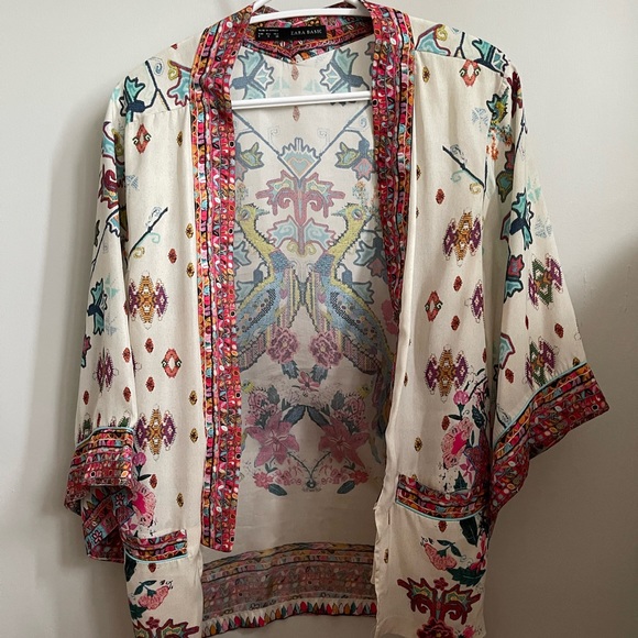 ZARA Satin Cardigan - Picture 1 of 9